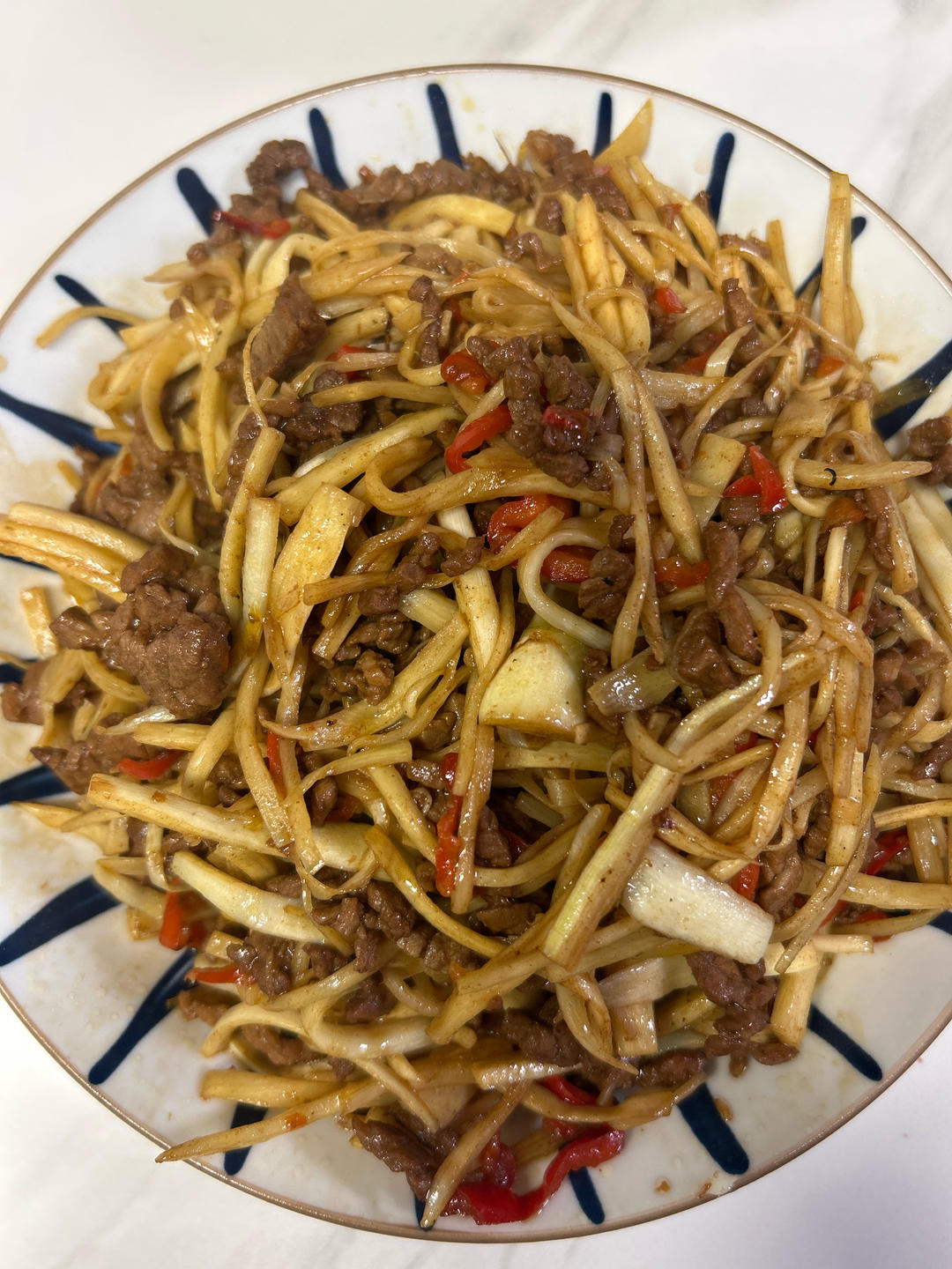 家常小炒茭白牛肉（湖南菜）