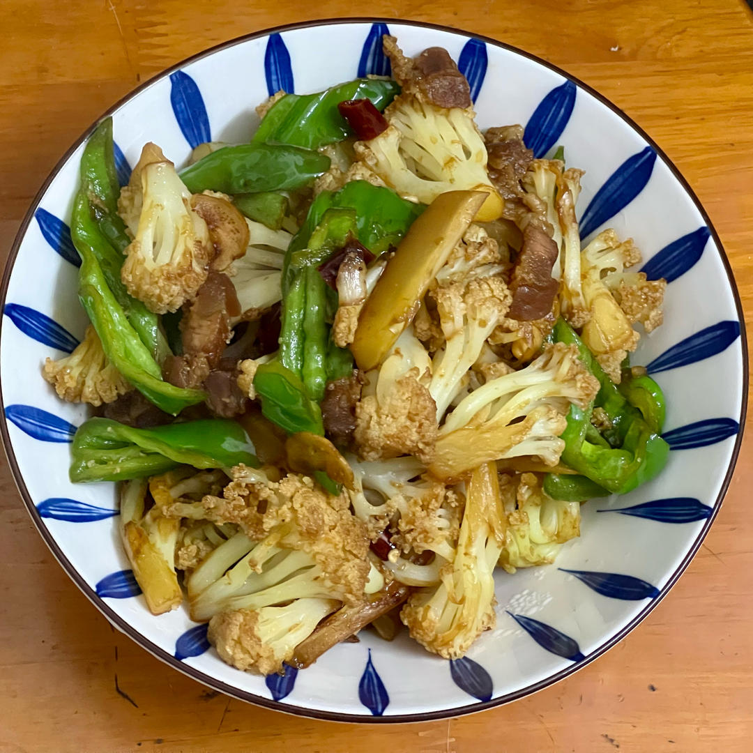 记忆中的味道·腊肉炒花菜