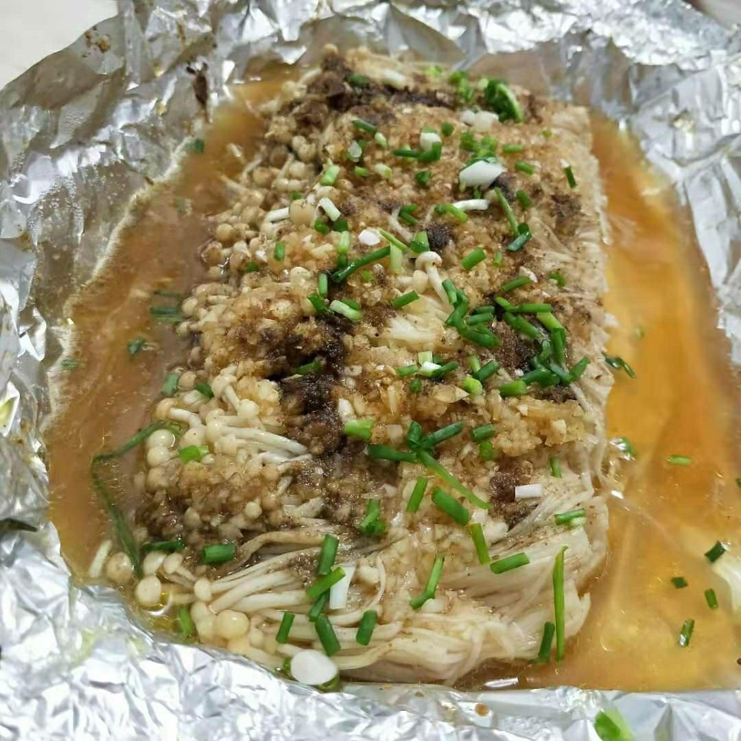 蒜蓉孜然烤金针菇