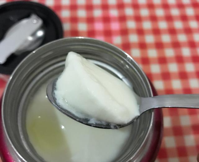 自制脱脂无糖酸奶（脱脂奶粉+保温杯）的做法