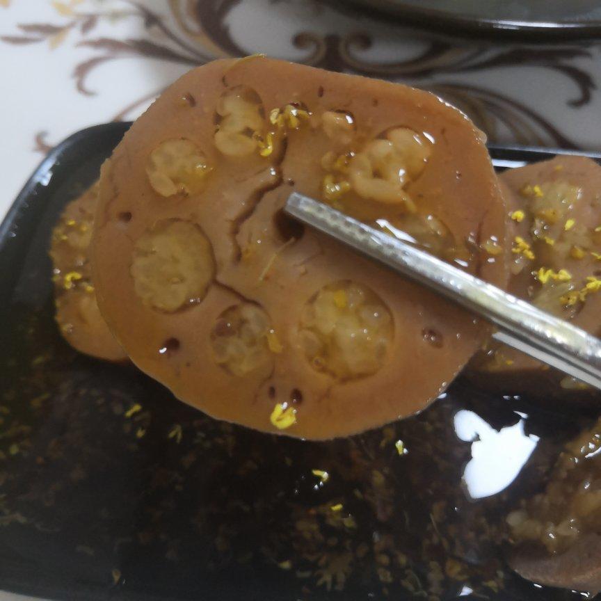 红糖桂花糯米甜藕