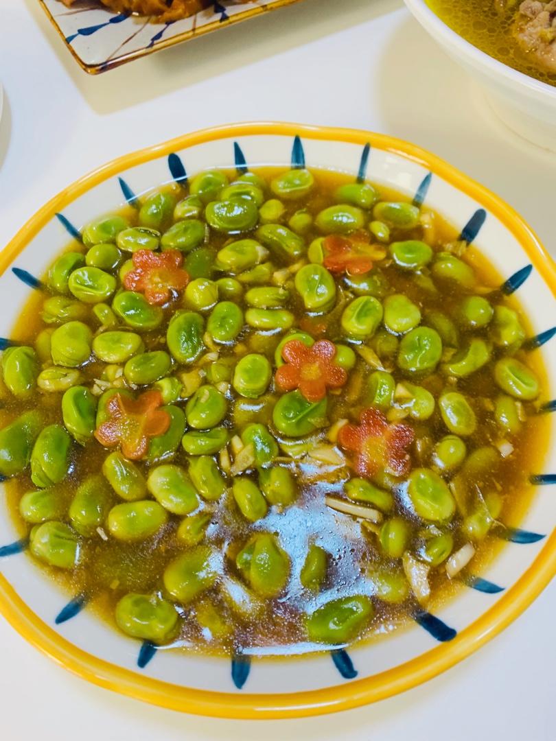 超好吃的蒜香蚕豆