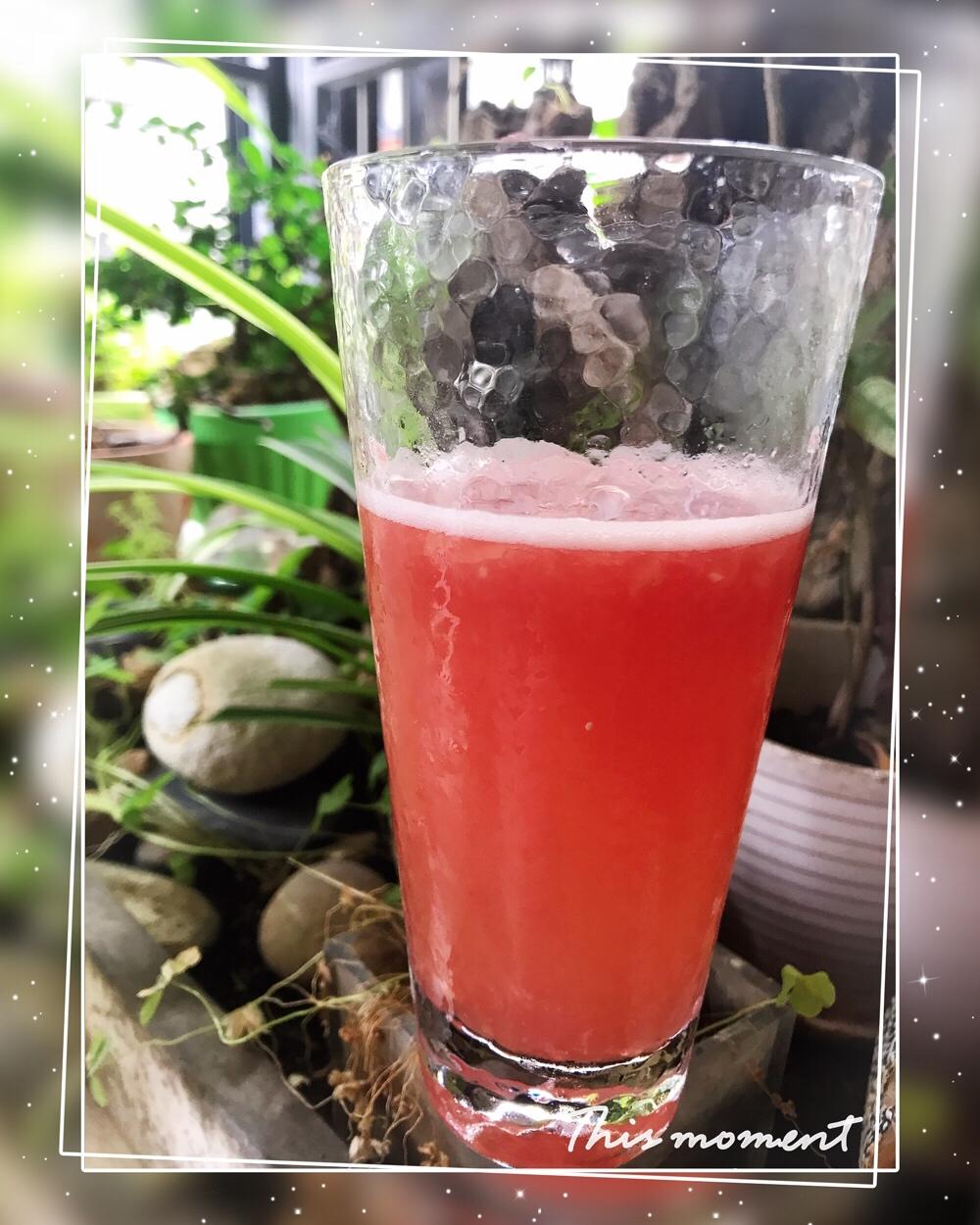 艾小米做的蜂蜜西柚汁