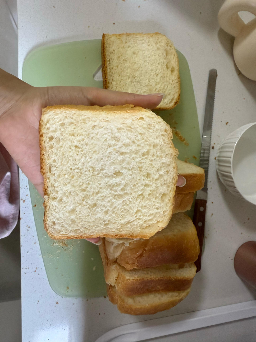 轻松揉出手套膜的水合法揉面