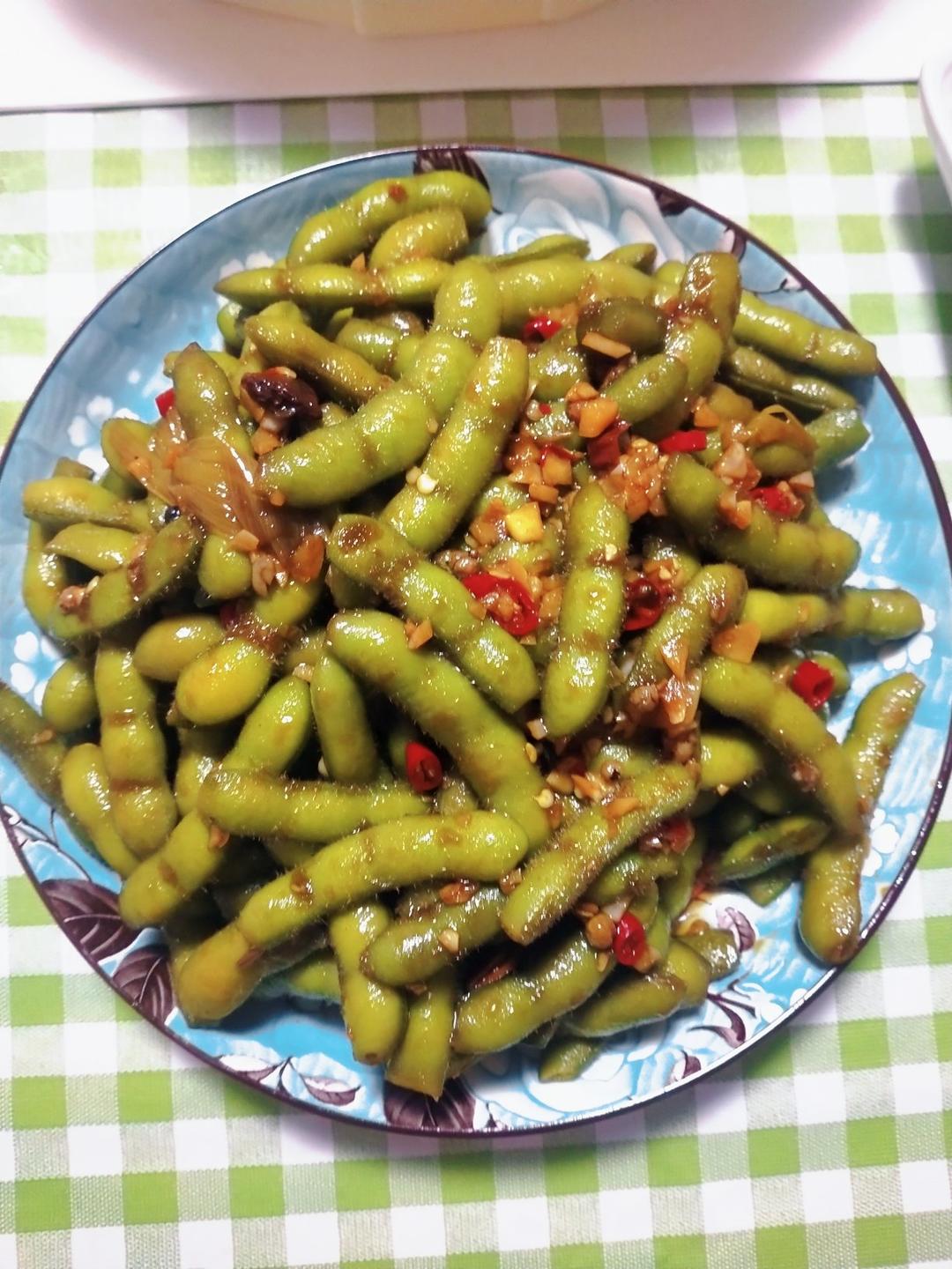 凉拌毛豆