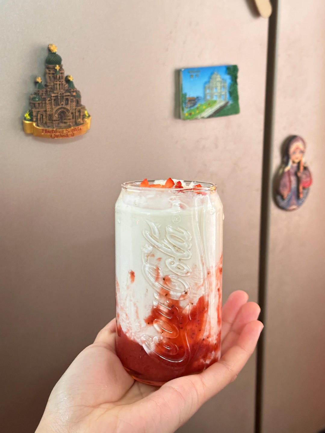 🍓零失败，超好喝～草莓牛奶🐮