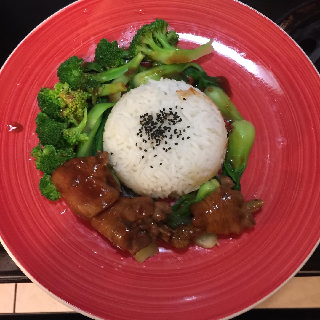 照烧鸡腿饭