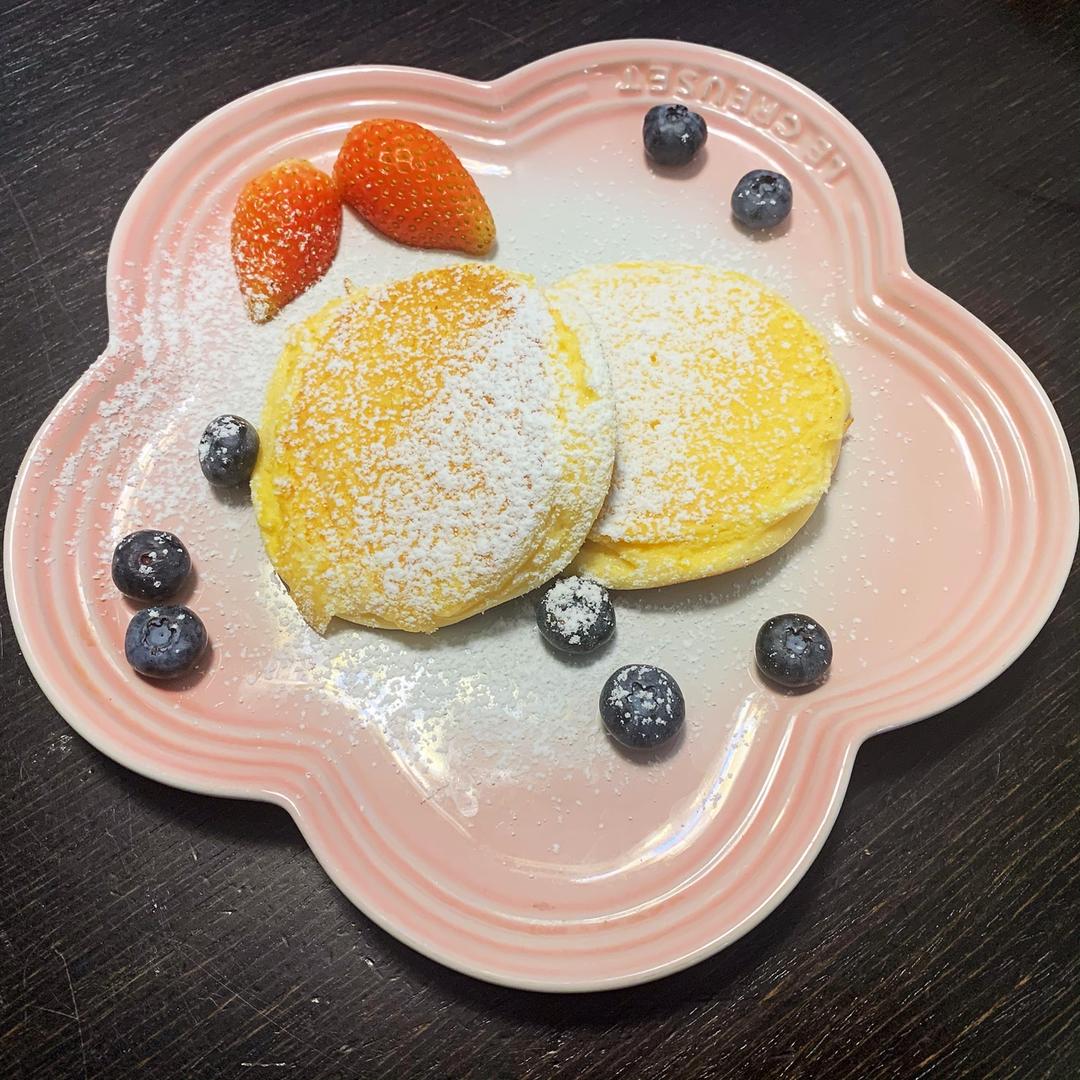平底锅做的舒芙蕾松饼