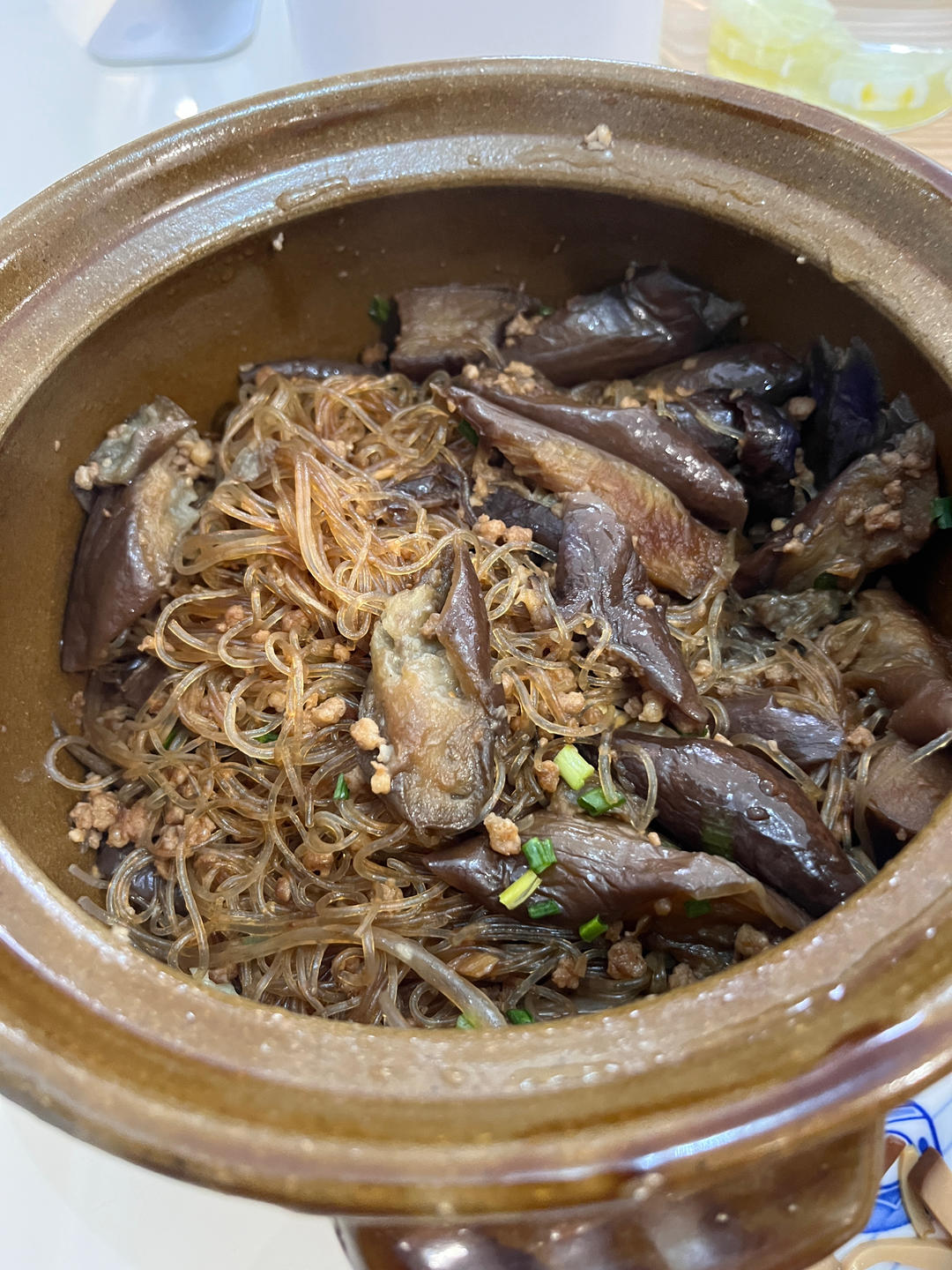 肉末茄子粉丝煲