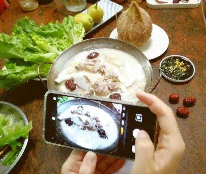 椰子浸鸡+自制椰茸