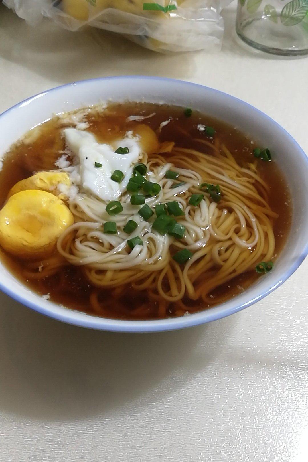 小葱麻油酱油面