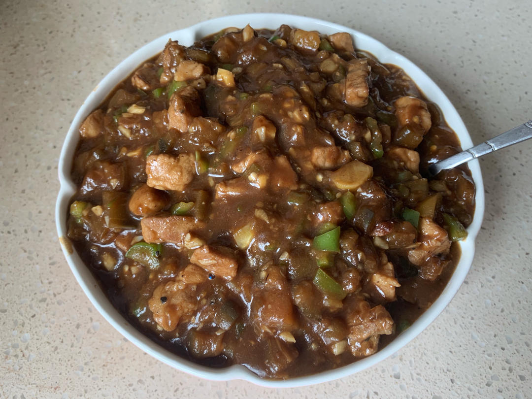 茄丁肉酱打卤面