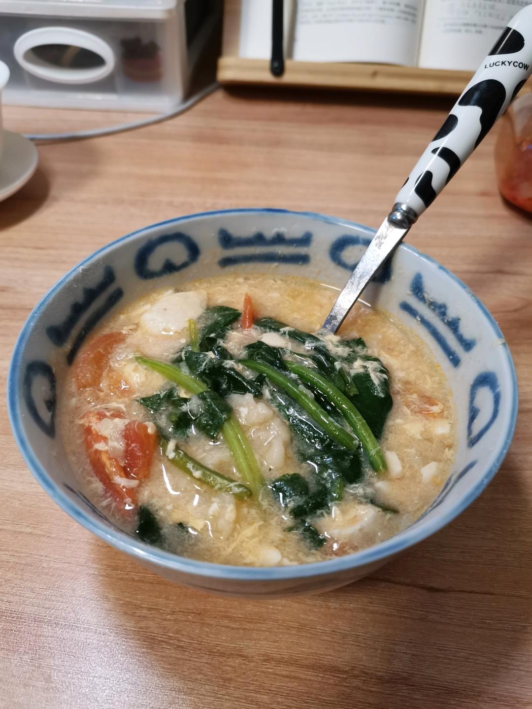 简单早餐-疙瘩汤