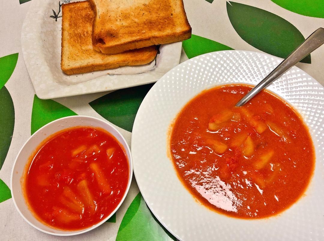 缤纷菠萝季番茄菠萝浓汤（西红柿菠萝浓汤）