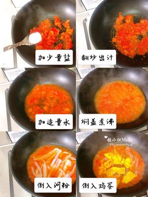 番茄鸡蛋炖河粉 | 营养美味的懒人早餐😋的做法 步骤4