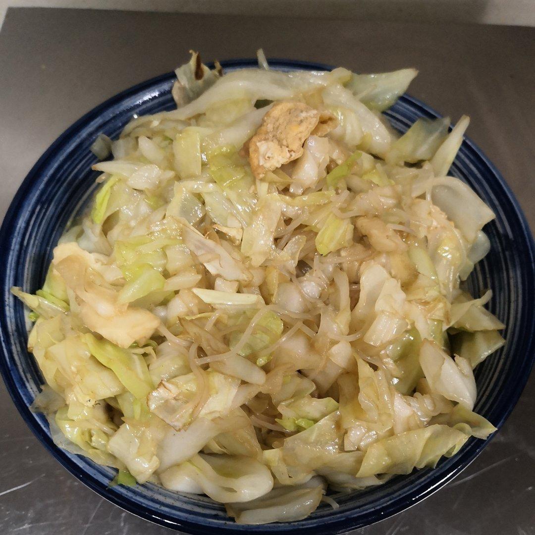 家常小炒：包菜炒粉丝