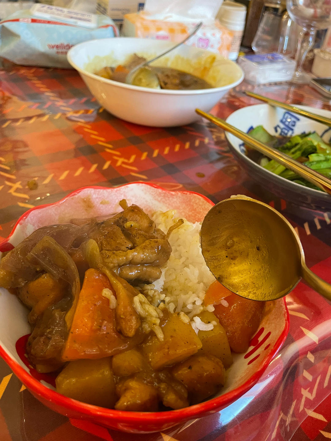 咖喱鸡腿饭