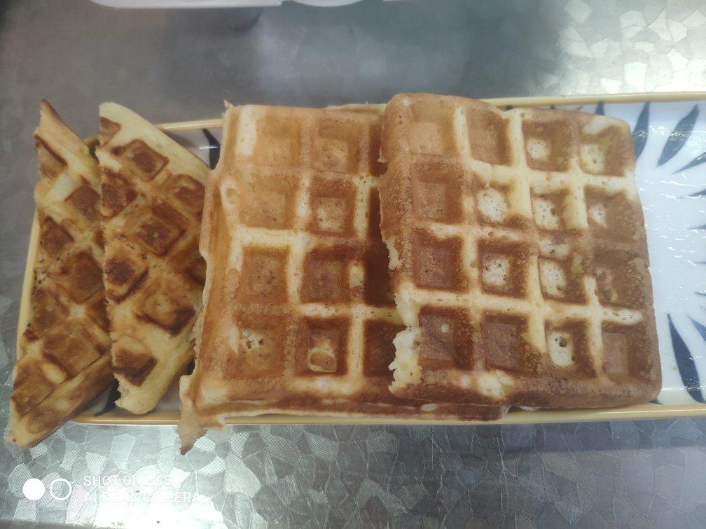 【视频食谱】酵母版脆脆华夫饼