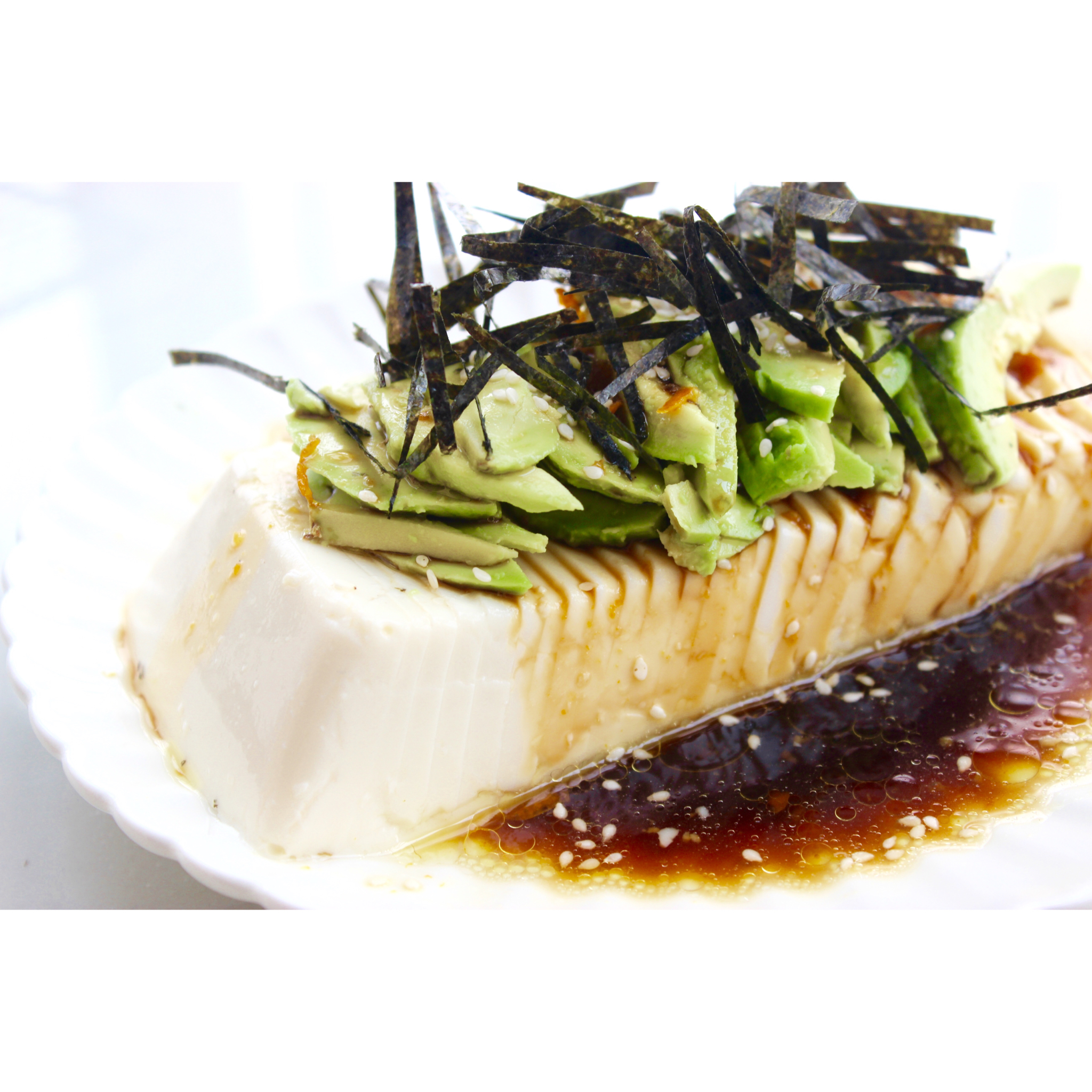 橙汁牛油果豆腐
