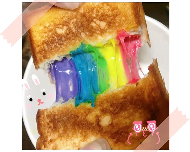 彩虹🌈拉丝吐司的做法