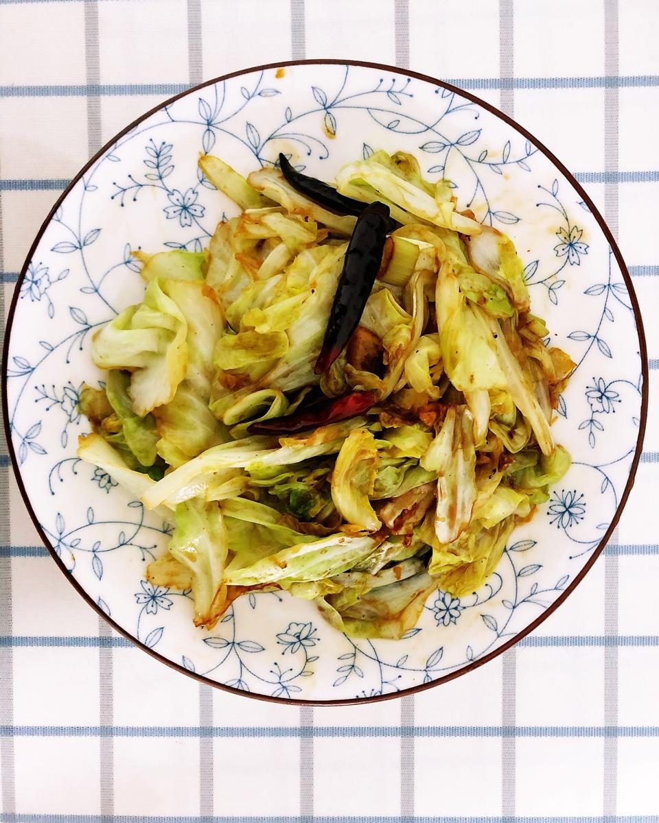 在家炒出街头小馆风味的炝炒圆白菜