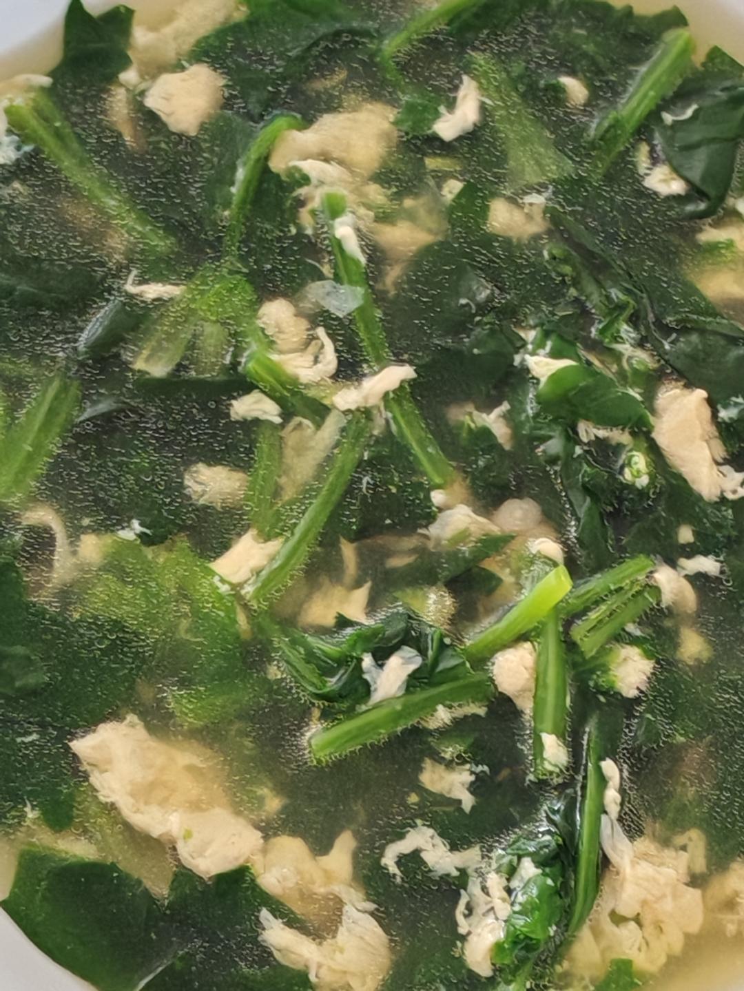 菠菜鸡蛋汤