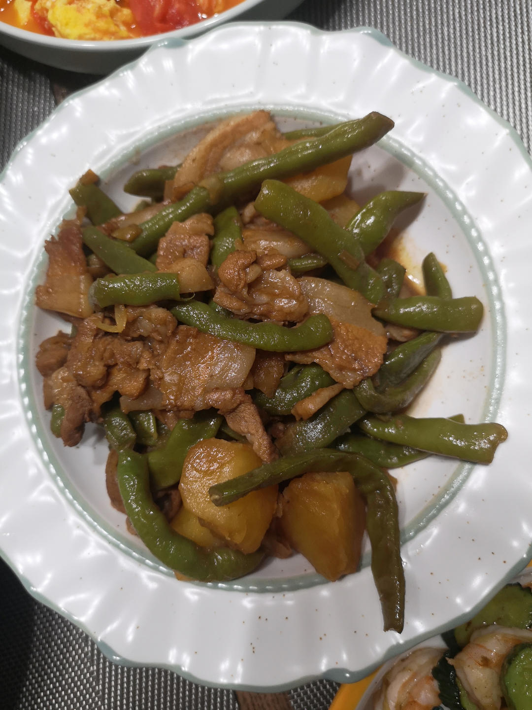 豆角炖土豆极简版💜