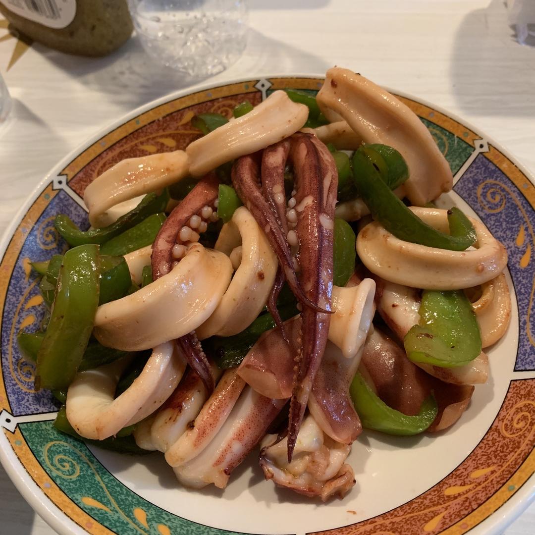 鱿鱼须炒青椒