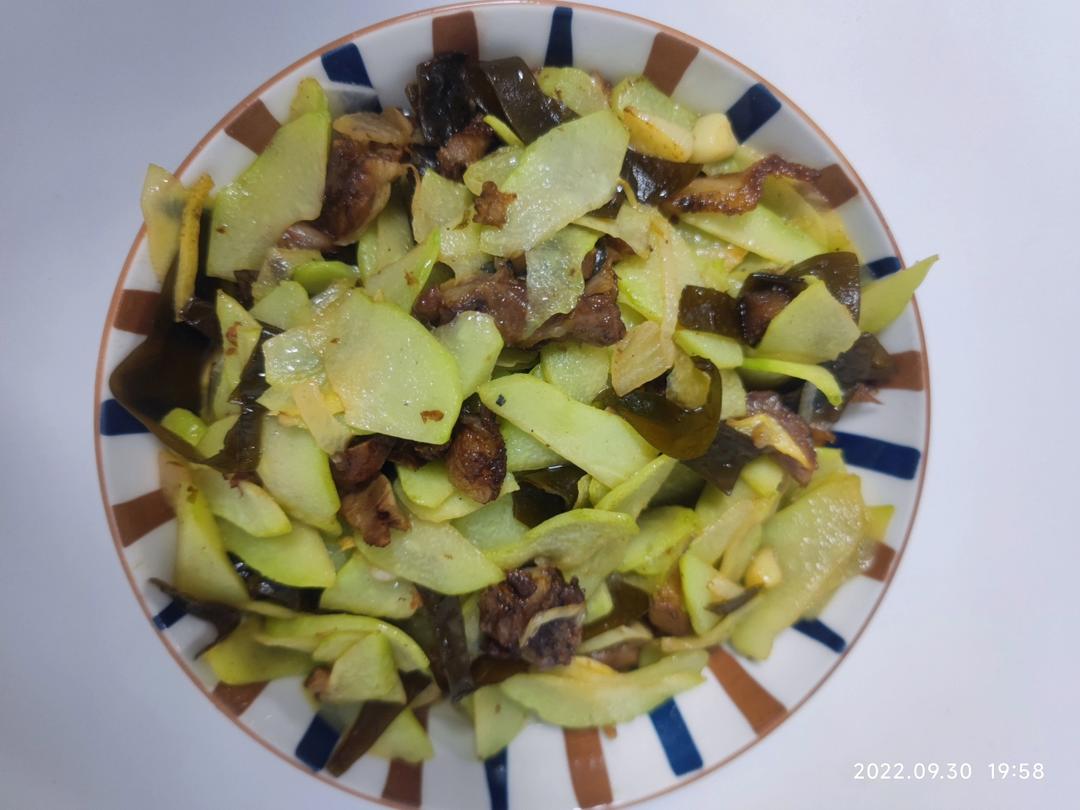佛手瓜炒肉片