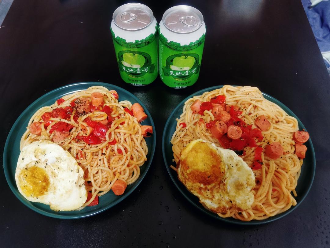 好吃到舔盘🔥那不勒斯风味意面