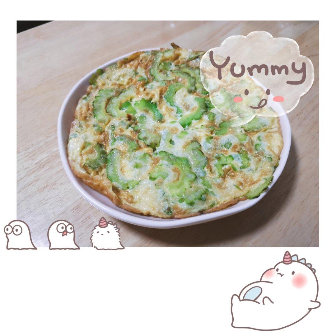 苦瓜煎蛋—如何翻面不碎？