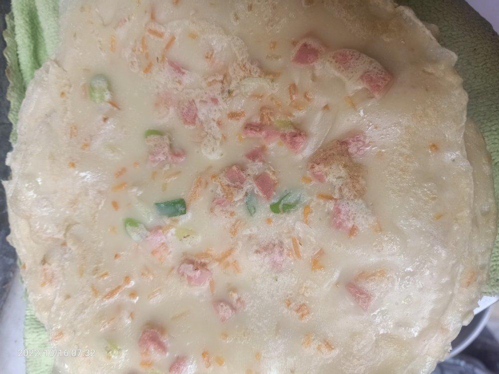 简单快手蔬菜鸡蛋煎饼