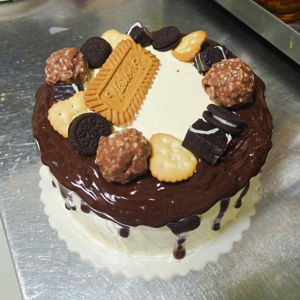巧克力淋面格子蛋糕