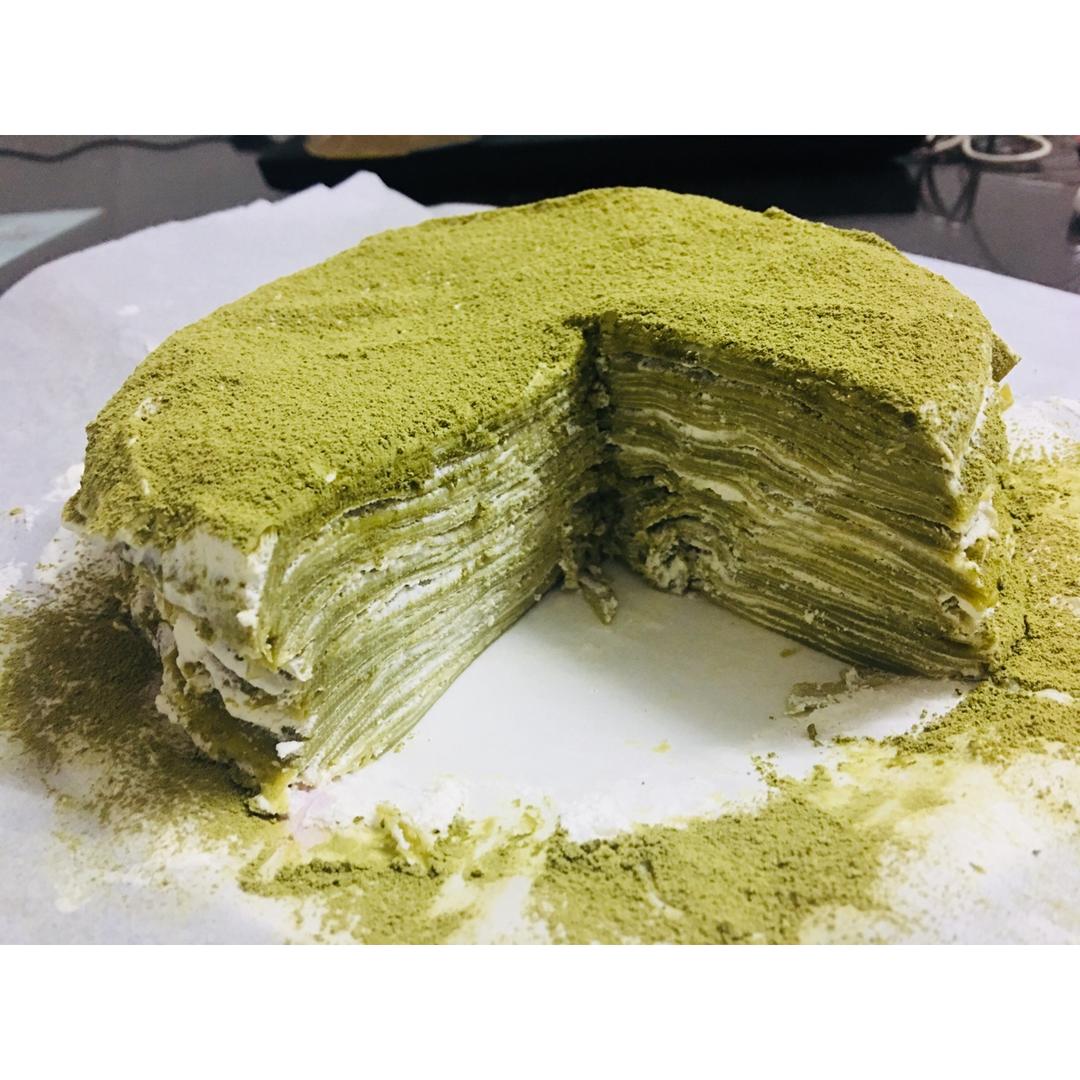 抹茶千层毛巾卷