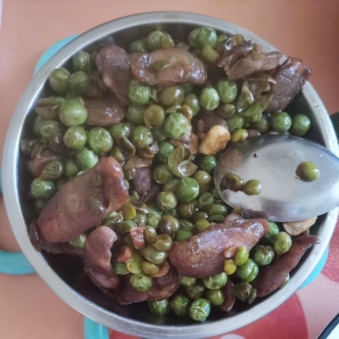 香肠炒豌豆