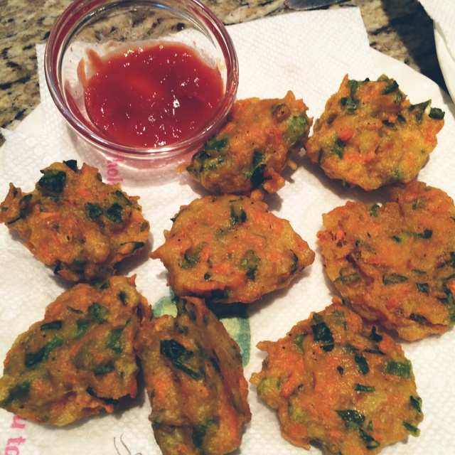 胡萝卜香葱素丸子