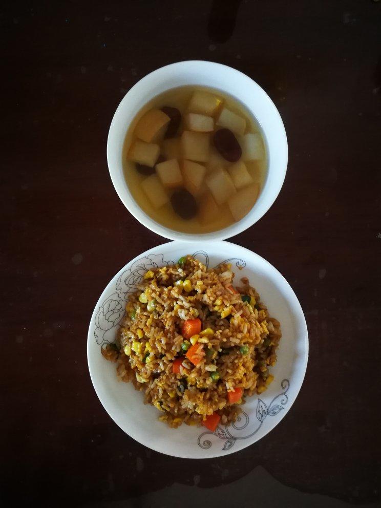 酱油素炒饭