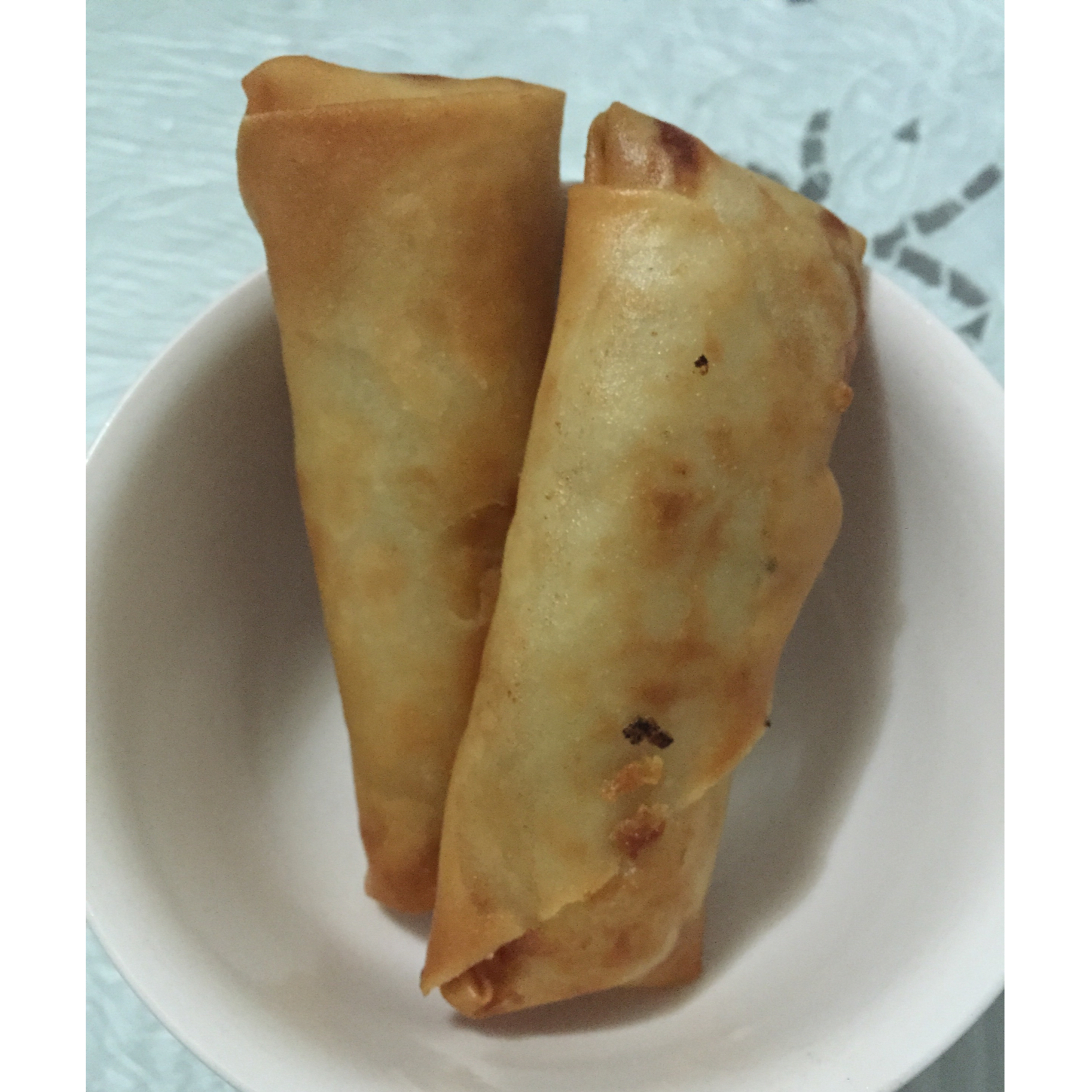 黄芽菜肉丝春卷