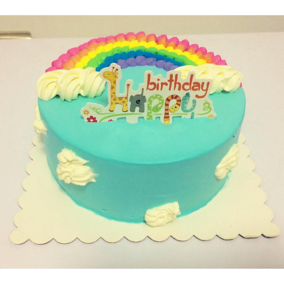 小窍门：一个裱花嘴做出彩虹蛋糕(全程不用洗花嘴)