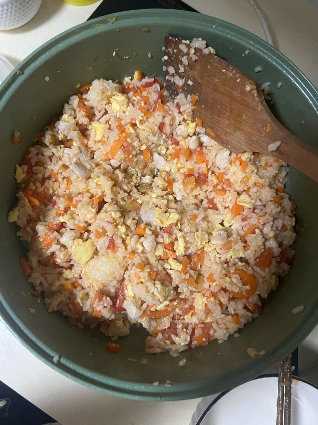 杂蔬鸡丁炒饭