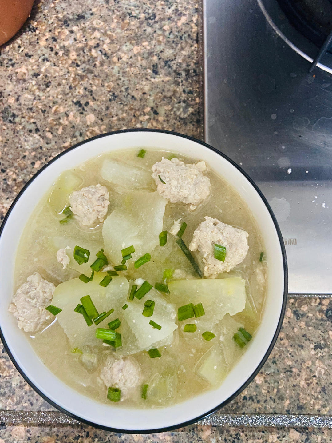 不用油不开油锅【冬瓜肉圆汤】
