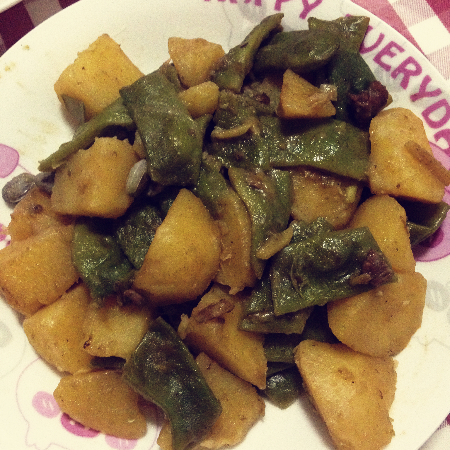 土豆炖豆角