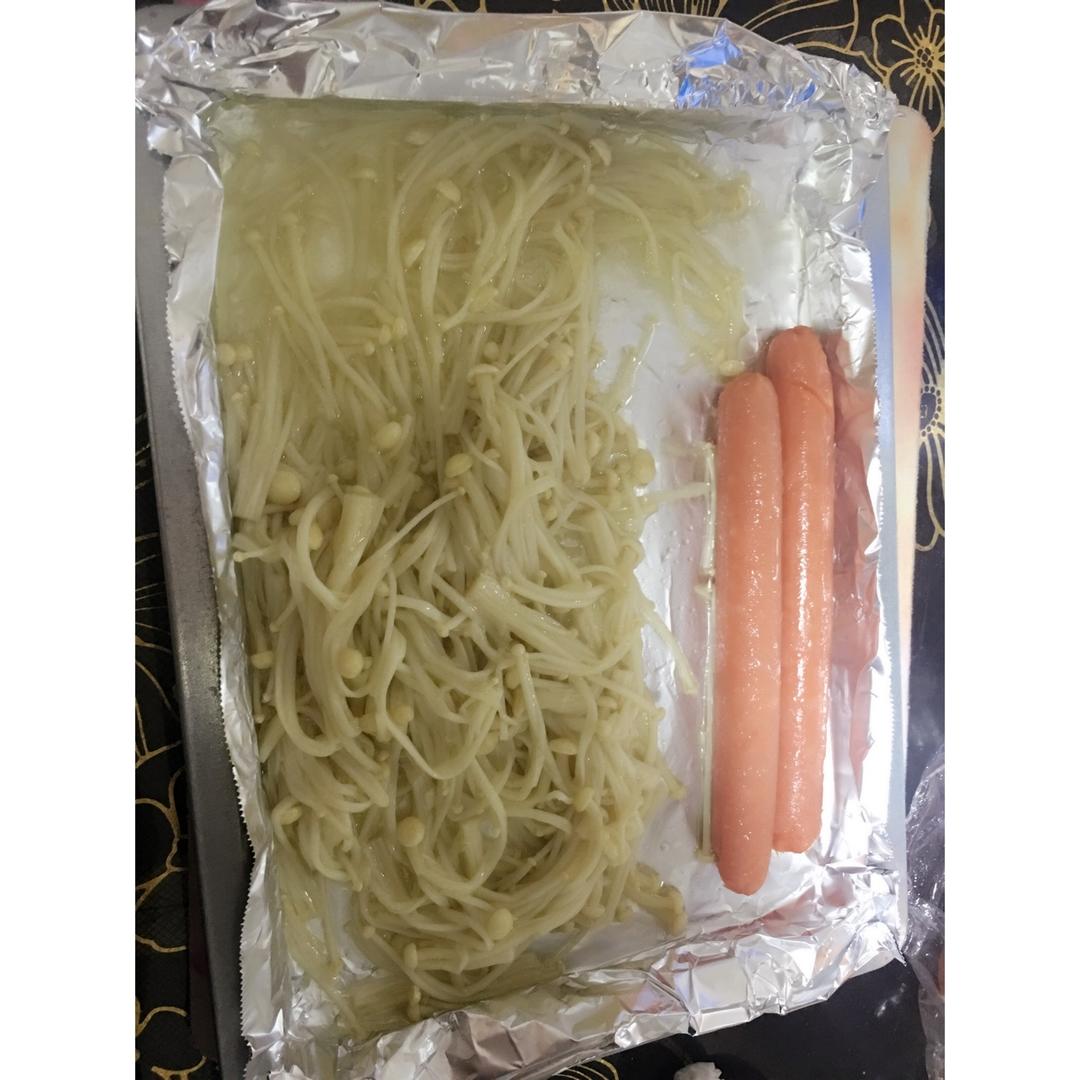 烤箱版 烤金针菇