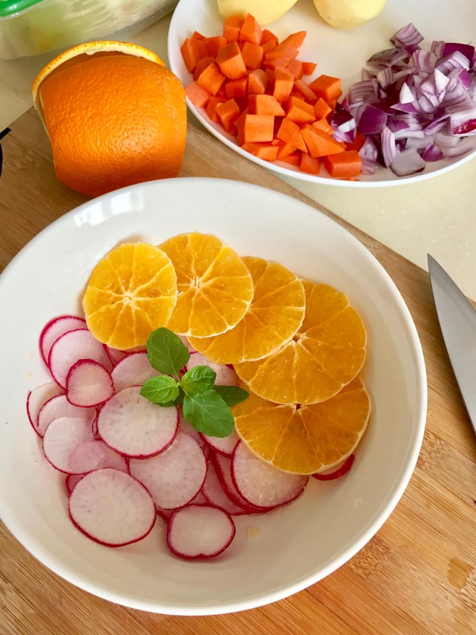 摩洛哥风味甜橙小萝卜沙拉