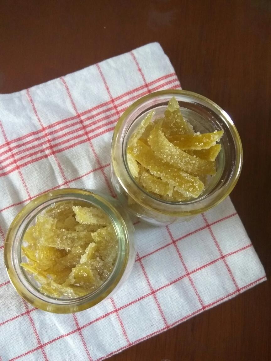 糖渍柚子皮的做法