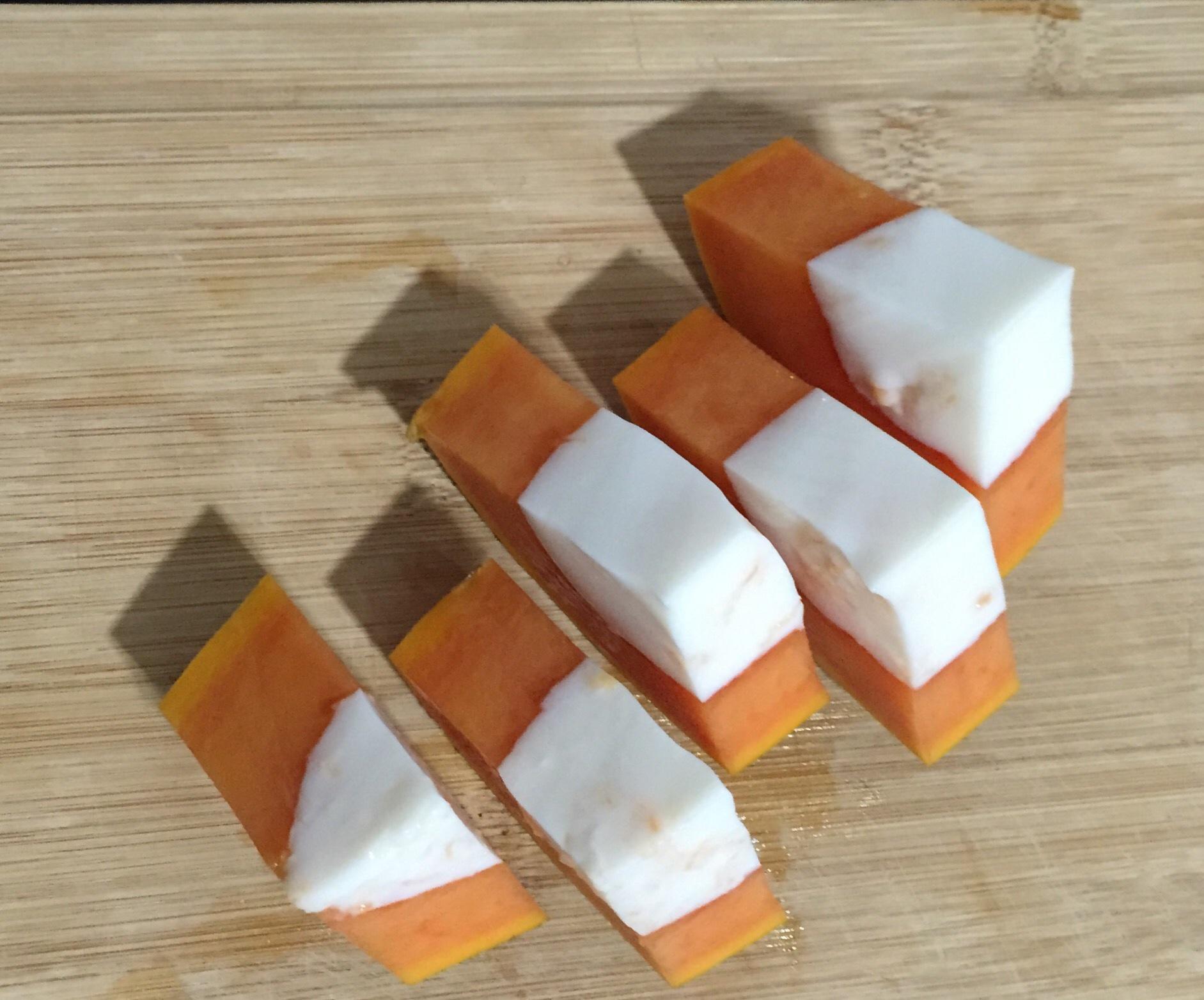 木瓜椰奶冻的做法