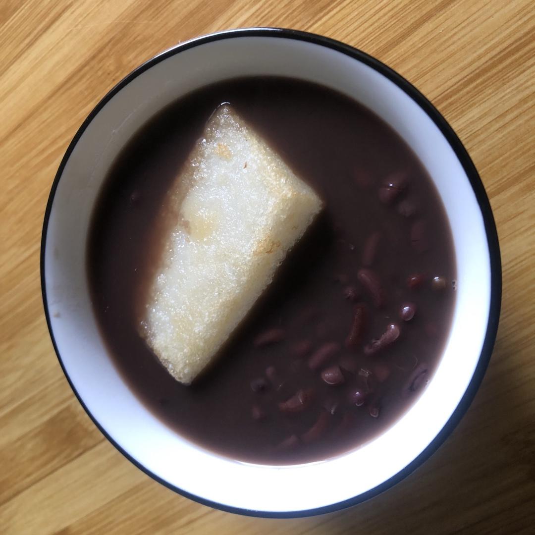 烤年糕红豆汤