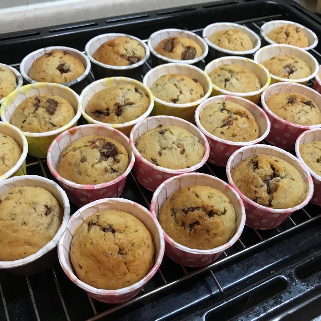 香蕉巧克力碎片麦芬