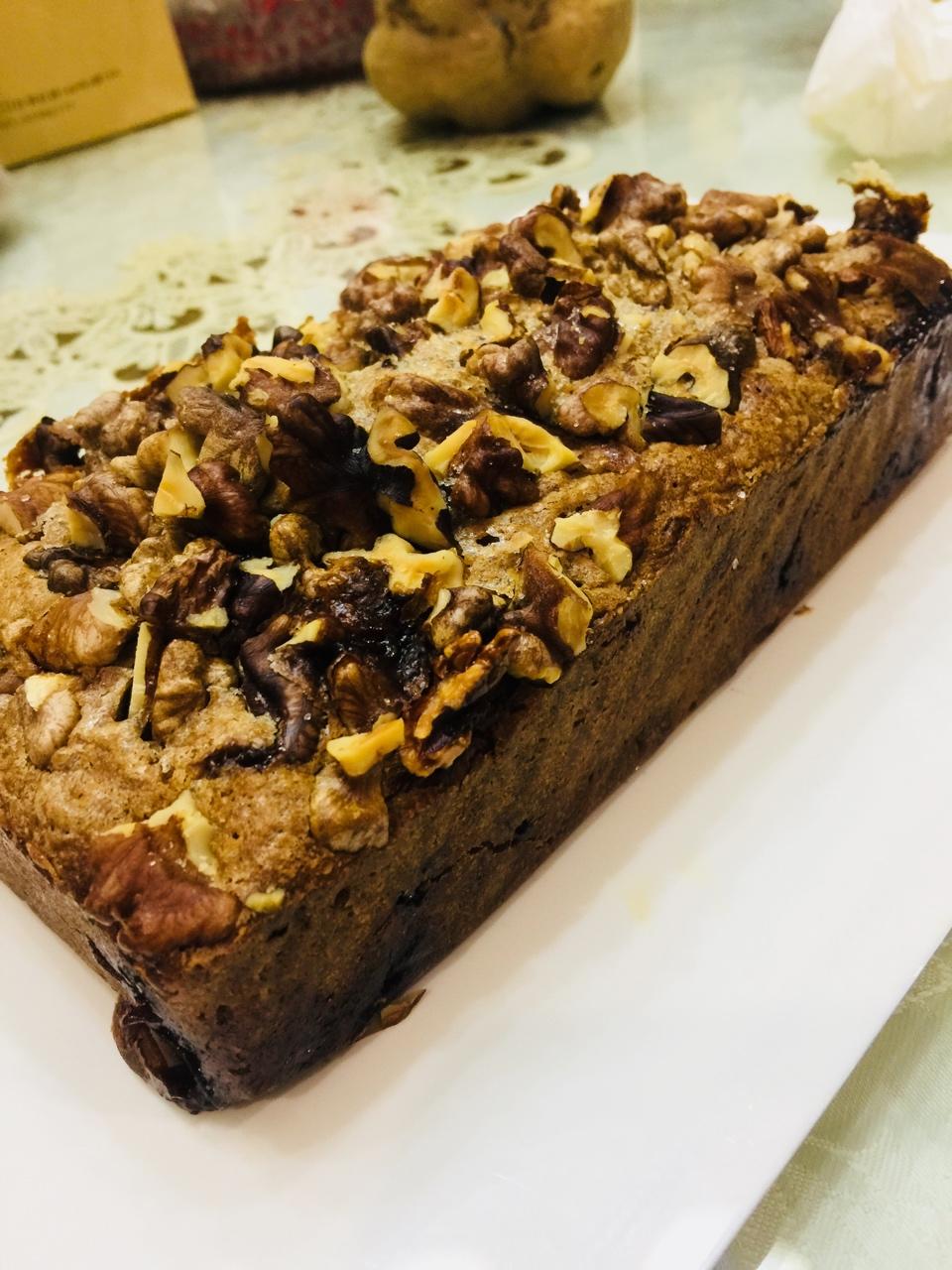 香蕉核桃磅蛋糕 Banana & Walnut Pound Cake