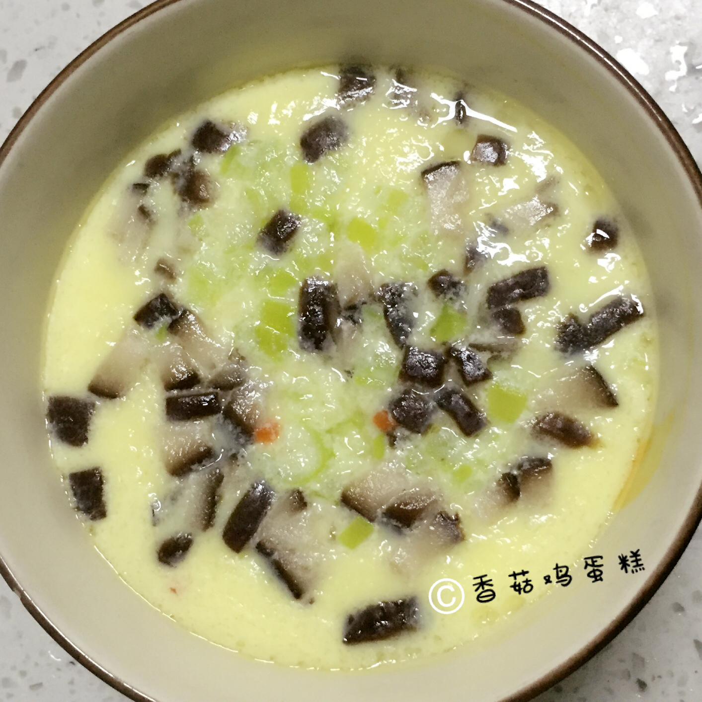 香菇蒸蛋羹